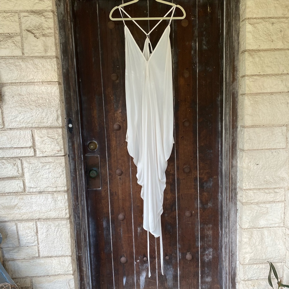 Nickolas K | 100% Viscose Draped Sides Strappy Dress